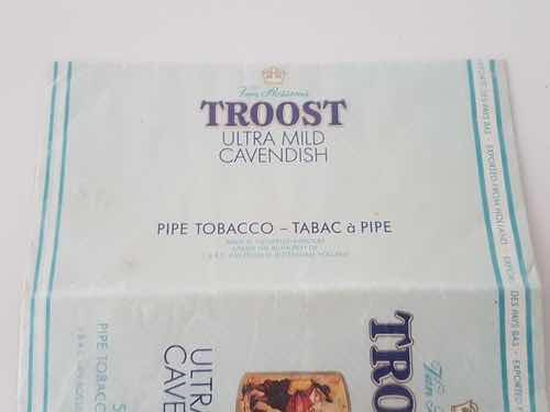 Embalagem Antiga De Tabaco Cigarro Troost
