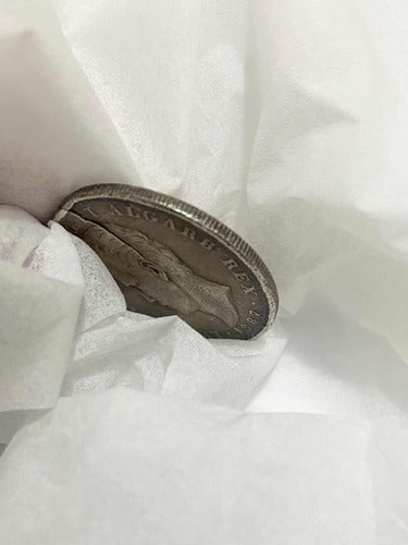 Antiga Moeda De Prata 1887 Reino De Portugal 500 Reis