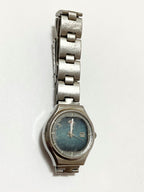 Relógio Antigo Orient Crystal 21 Jewels Japan Fundo Azul