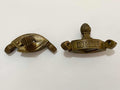 Antigas Peças Fixadoras Cantoneira Decorativas Em Bronze -l4