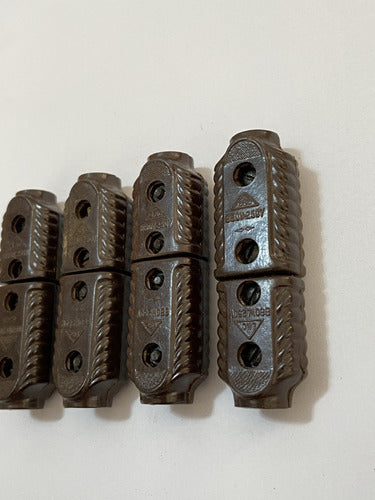 Tomada Plug Antigo Em Baquelite Macho E Fêmea Lote 4
