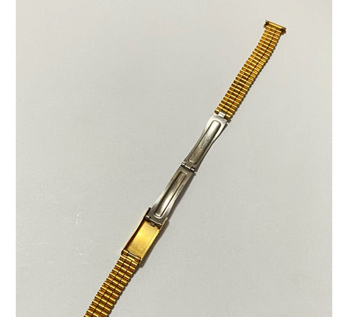 Pulseira De Relógio Antiga Dourada 18mm