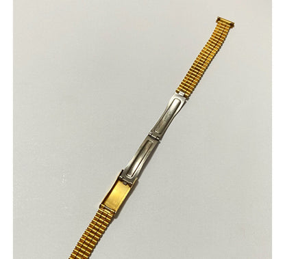 Pulseira De Relógio Antiga Dourada 18mm