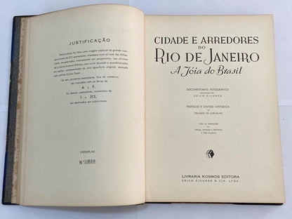 Antigo Livro Com Imagens Rio De Janeiro Cidade E Arredores