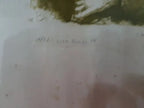Antigo Quadro Gravura Assinado Flavio Gadelha 1979