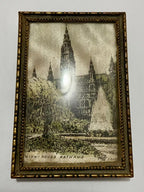 Quadro / Porta Retrato Antigo Austria Viena Neues Rathaus