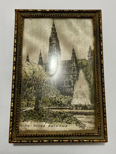 Quadro / Porta Retrato Antigo Austria Viena Neues Rathaus