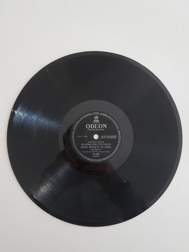 Disco Antigo 78 Rpm Odeon - Anisio Silva