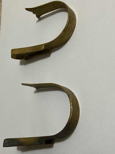 Suportes Antigos De Bronze Para Cortina - Lote 2
