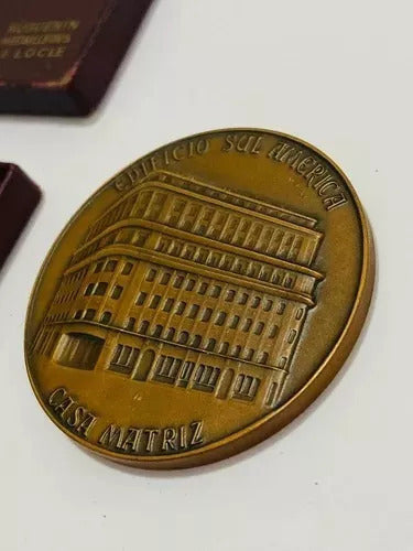 Medalha Antiga 1955 Rio De Janeiro Edif Sul America