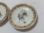 Prato De Porcelana Steatita C/ Pintura Homem E Mulher Antigo