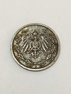 Antiga Moeda Prata Alemanha 1/2 Mark 1912