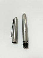 2 Tampas Originais De Caneta Parker Antiga Aço Prateado