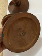 Antigo Suporte De Chapéu Em Madeira Nobre