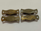 Antigas Roldanas De Bronze Para Cortina - Kit C/ 4