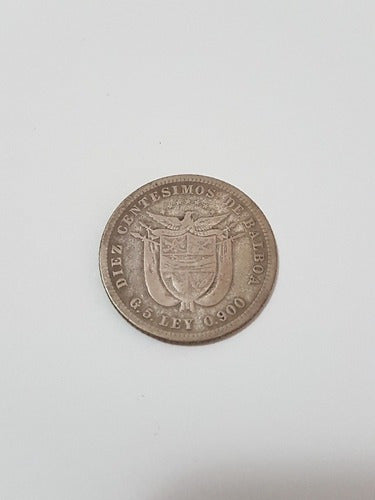 Moeda Antiga Panamá -  10 Diez Centesimos 1904