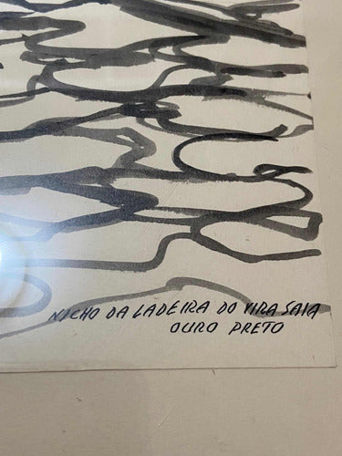 Quadro Antigo Nanquim Ladeira Do Vira Saia - M Hollender