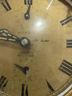 Relógio Despertador Antigo Kienzle Rubi Dourado E Verde
