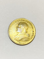 Medalha Antiga Dourada Italia Roma Vaticano
