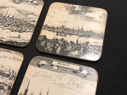 Fotos Antigas Europa Em Placa De Madeira