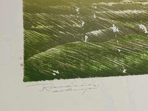 Gravura Antiga Surrealista Refração P.A - Inacio Rodrigues