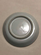 Prato Antigo De Porcelana Com Pintura Oriental