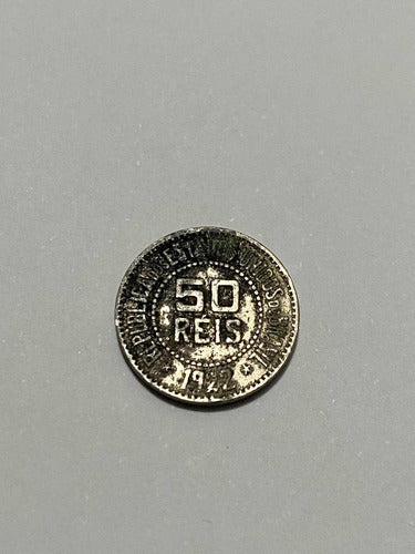 Antiga Moeda 50 Réis 1922