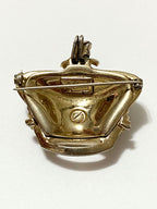 Broche Antigo Coroa Jubileu De Ouro Core Craft Com Pedras