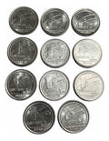 Lote Moedas Antigas Brasil 1 Cruzado