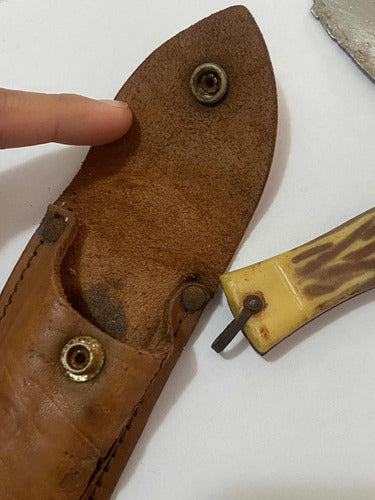 Canivete Antigo Cimo Inox Com Capa