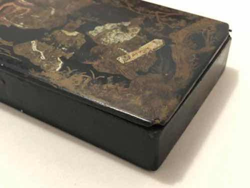 Caixa De Madeira Porta Joias Com Pintura Japonesa