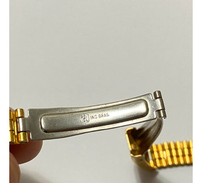 Pulseira De Relógio Antiga Dourada 18mm