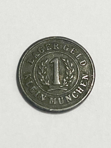 Antiga Moeda Alemanha Klein Munchen Lagergeld 1915 1 Pfennig