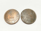 Moedas Antigas 40 Réis - 09 E 12