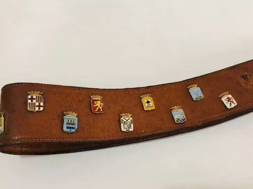Antigo Cinto Com Broches
