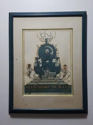 Quadro Poster Antigo David Lance 1975 Velo Sport Bicycles