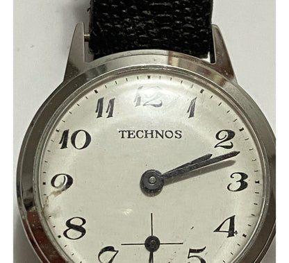 Relógio Antigo Technos Prata E Branco