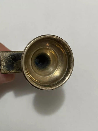 Porta Caixa Fósforo Antigo Prata Escrita Em Hebraico Shabat