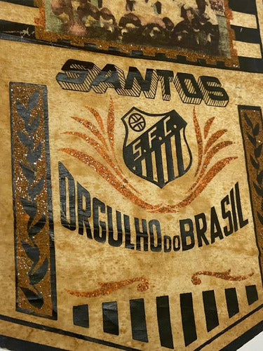 Antiga Rara Flâmula Santos Fc Futebol Clube Pelé Com Imagem