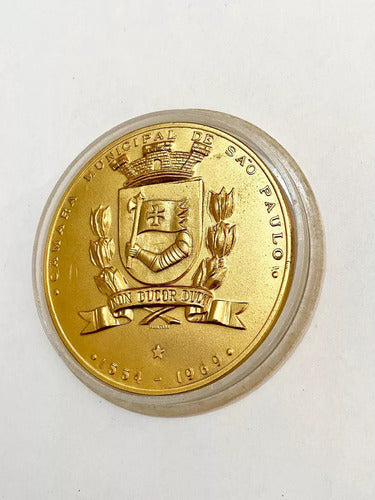 Antiga Medalha 1969 Palácio Anchieta São Paulo Dourada