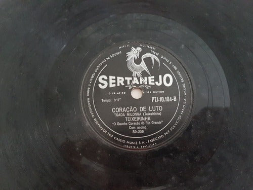 Antigo Disco Raro Teixeirinha 78rpm - 1960