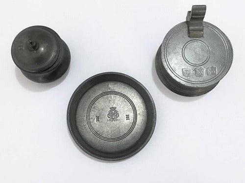 Peças Antigas Decoração Estanho Pote Caixinha John Somers E