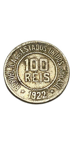 Antiga Moeda 100 Réis 1922