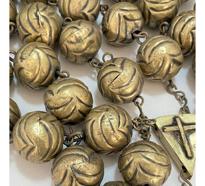 MAGNÍFICO TERÇO GIGANTE ANTIGO em alpaca 2 METROS