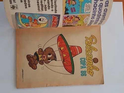 Revista Almanaque Quadrinho Antigo Pele Pelezinho Copa 86