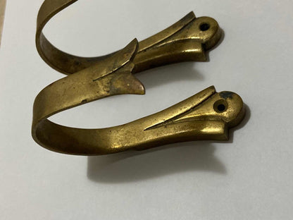 Suportes Antigos De Bronze Para Cortina - Lote 2