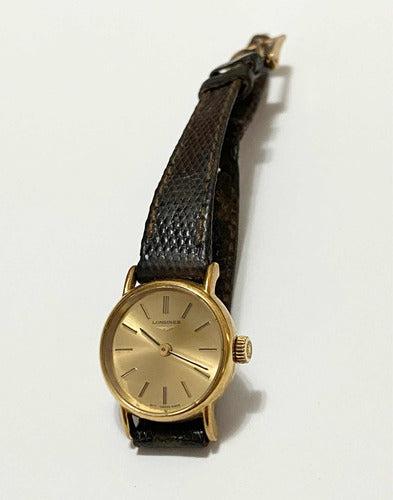 Relógio Antigo Longines Swiss Banhado Ouro Funcionando