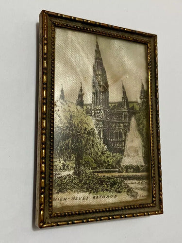 Quadro / Porta Retrato Antigo Austria Viena Neues Rathaus