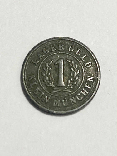 Antiga Moeda Alemanha Klein Munchen Lagergeld 1915 1 Pfennig