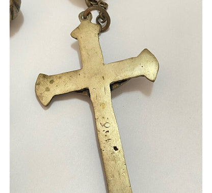 MAGNÍFICO TERÇO GIGANTE ANTIGO em alpaca 2 METROS